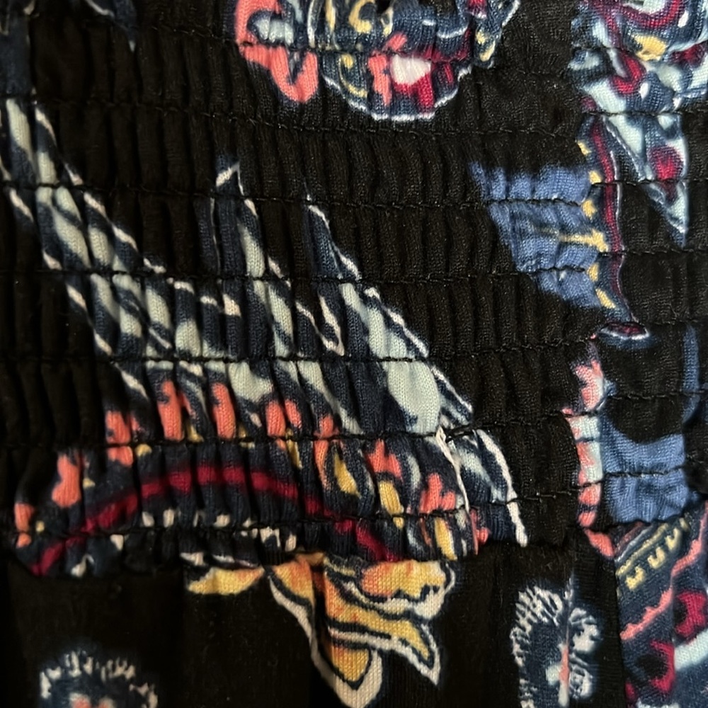 Women’s French Laundry Size Large Black Print Polyester Spandex Pants w/ Pockets - Picture 7 of 8
